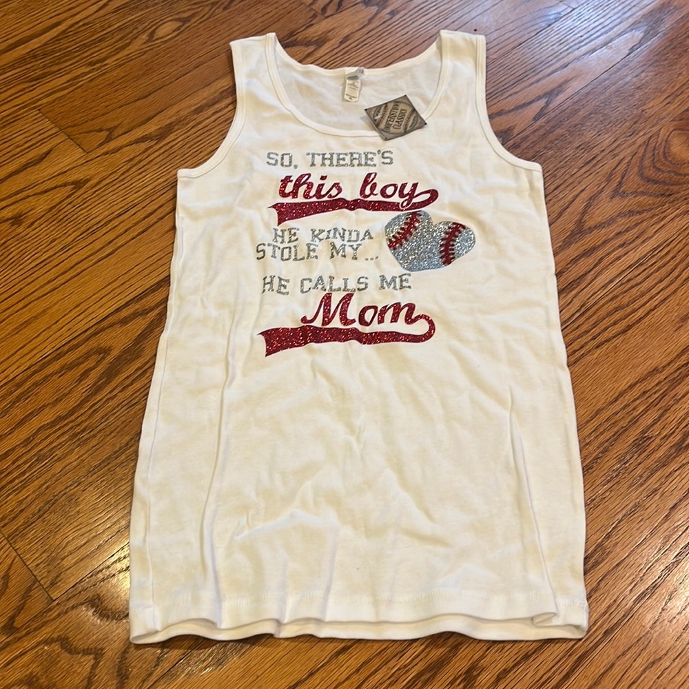 NWT Cooperstown Classics Woman’a Baseball Mom Tank Size XL